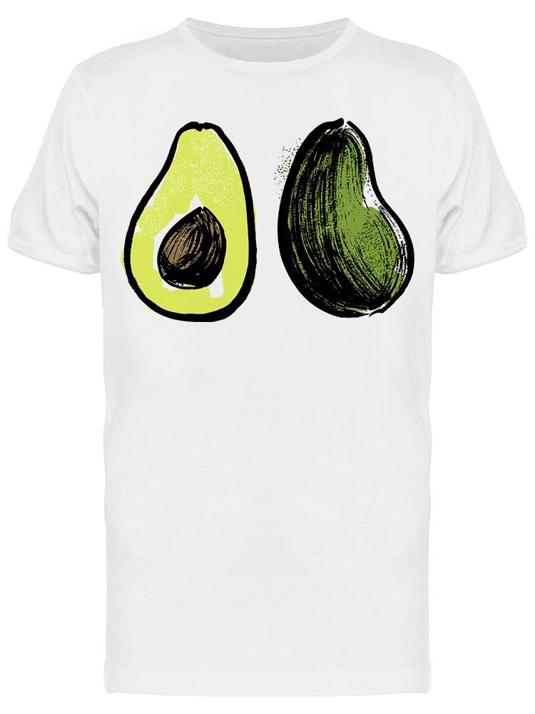 Colored Avocado, Sketch Tee Men's -Image by Shutterstock