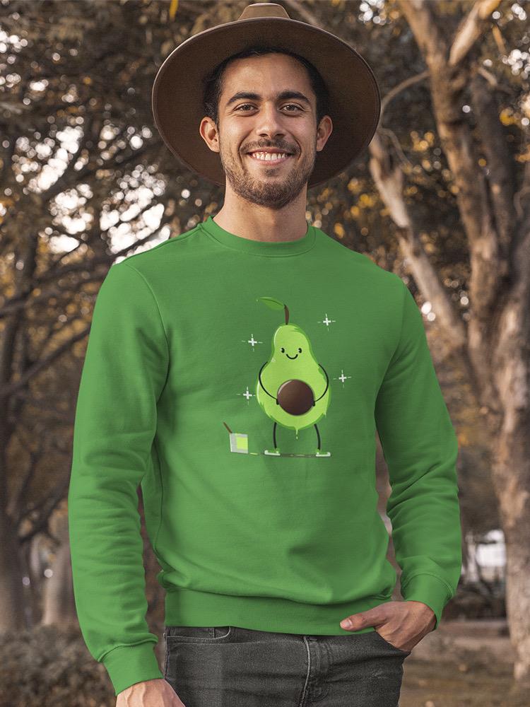 Avocado With Paint Can Sweatshirt Men's -Image by Shutterstock