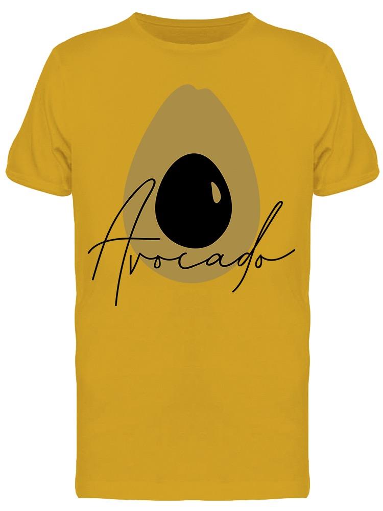 Avocado, Minimalist And Font Tee Men's -Image by Shutterstock