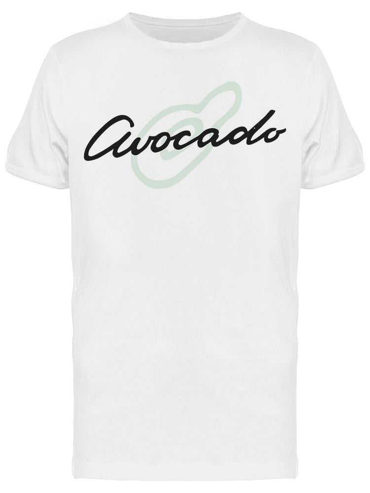 Avocado Design, Font And Drawing Tee Men's -Image by Shutterstock
