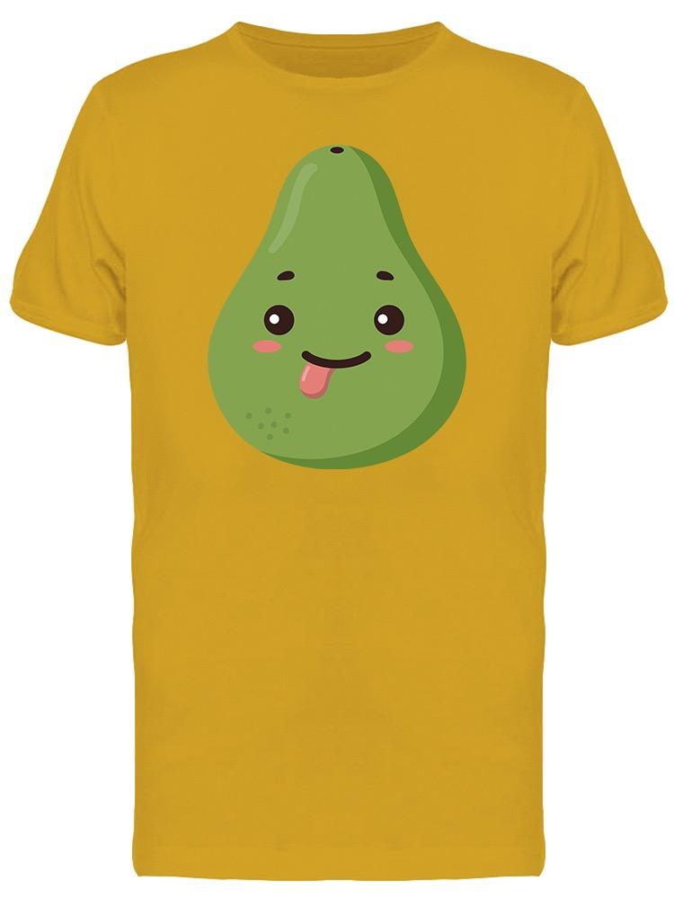 Cute Avocado Cartoon, Playful Tee Men's -Image by Shutterstock