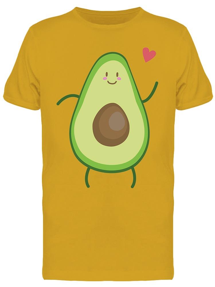 Avocado In Love Cartoon Tee Men's -Image by Shutterstock