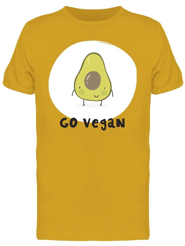 Cool  With  Avocado. Go Vegan Tee Men's -Image by Shutterstock