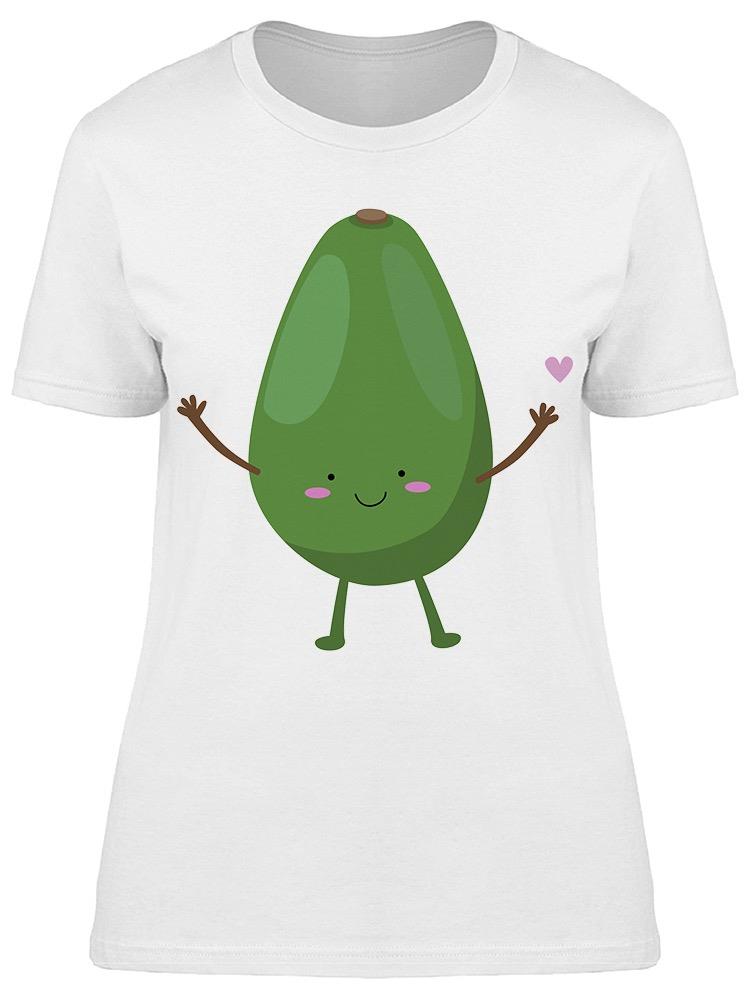 Cheerful Adorable Avocado Tee Women's -Image by Shutterstock