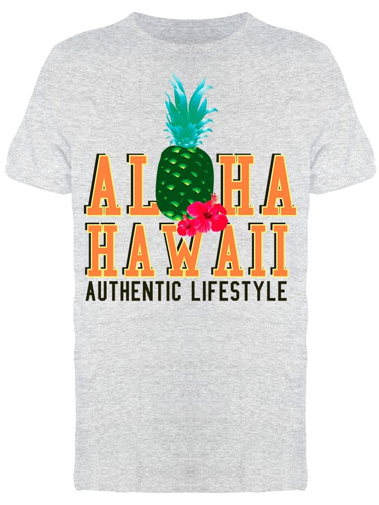Aloha Hawaii Authentic Lifestlye Tee Men's -Image by Shutterstock
