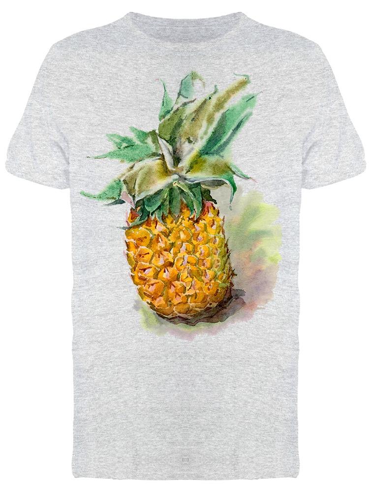 Pineapple In Watercolor Design  Tee Men's -Image by Shutterstock