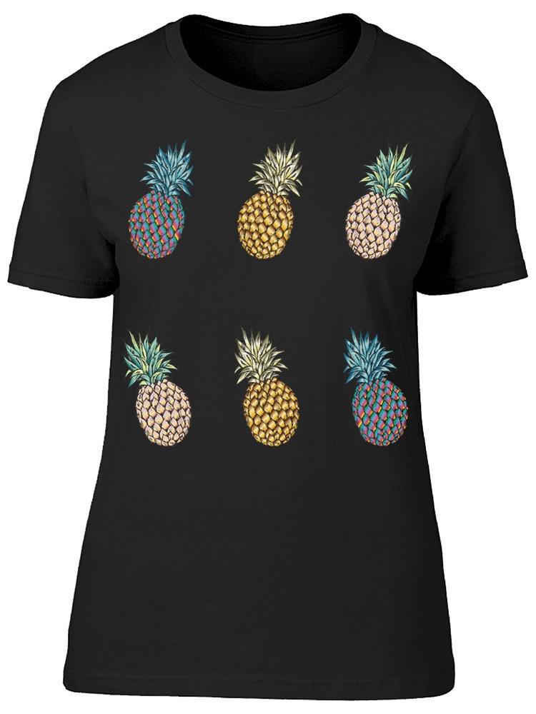 Colorful Pineapple Graphic Tee Women's -Image by Shutterstock