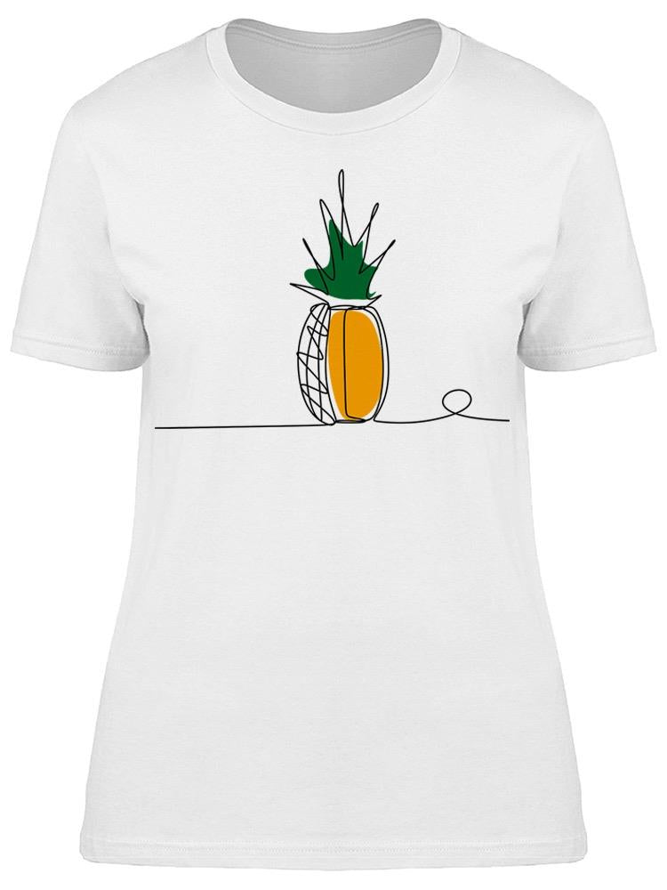 Pineapple Continuous Line  Tee Women's -Image by Shutterstock
