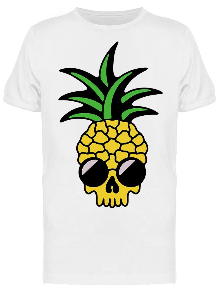Hipster Cool Pineapple Skull Tee Men's -Image by Shutterstock