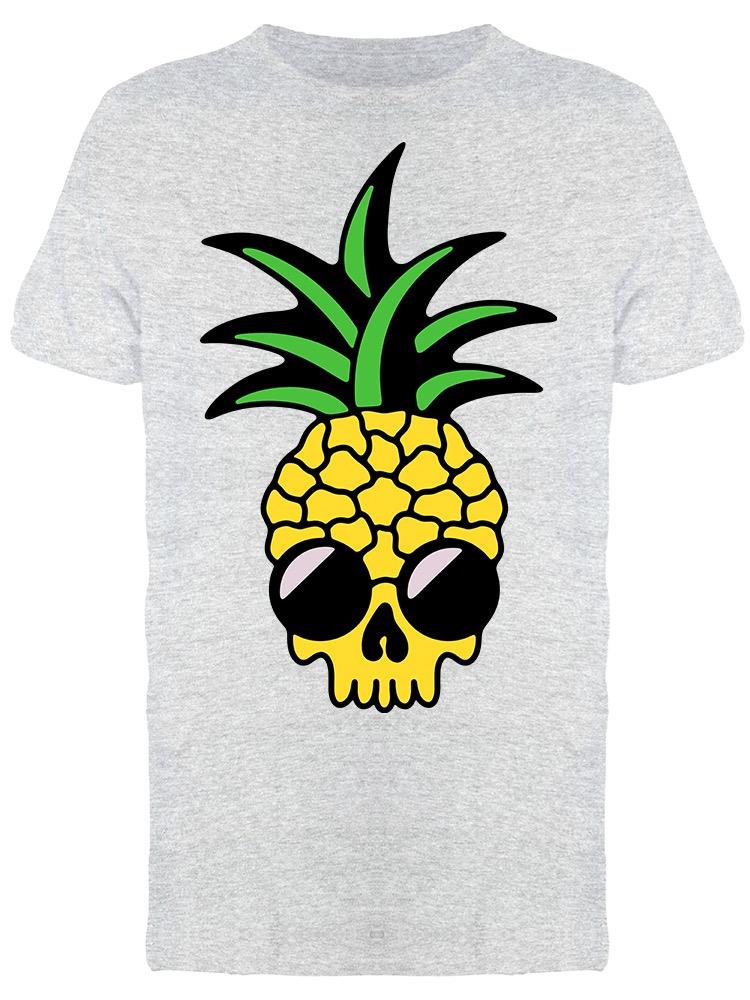 Hipster Cool Pineapple Skull Tee Men's -Image by Shutterstock