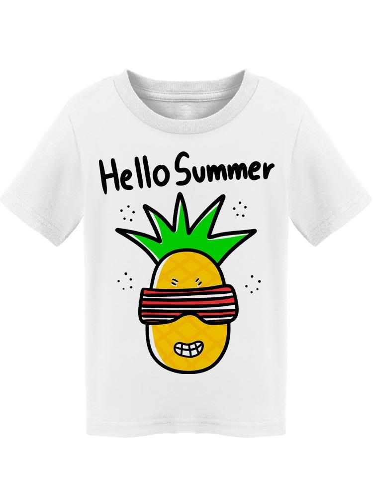 Hello Summer Sparkling Pineapple Tee Toddler's -Image by Shutterstock