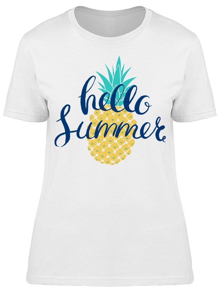 Summer Pineapple Lettering Tee Women's -Image by Shutterstock