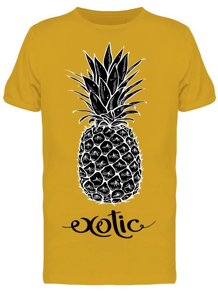 "exotic" Black White Pineapple Tee Men's -Image by Shutterstock