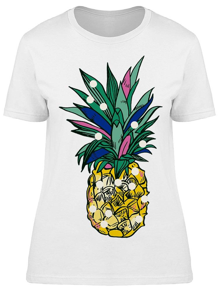 Pineapple Tropical Fruit Art Tee Women's -Image by Shutterstock