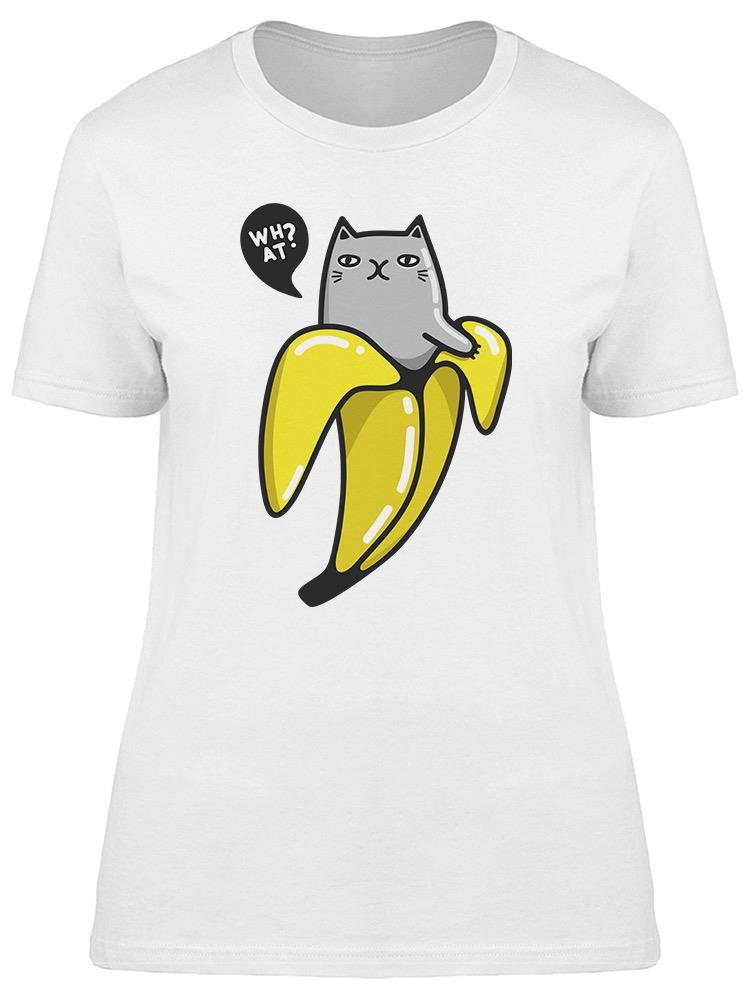 Dark Cat In Banana. What? Tee Women's -Image by Shutterstock