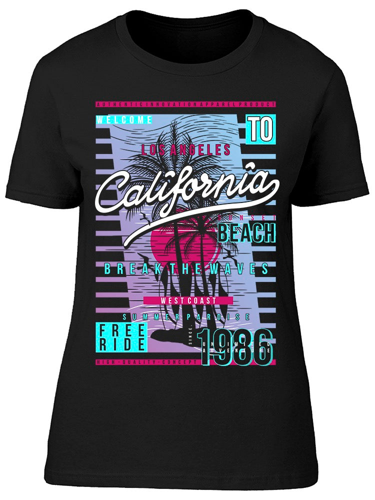 California Beach 1986 Tee Women's -Image by Shutterstock