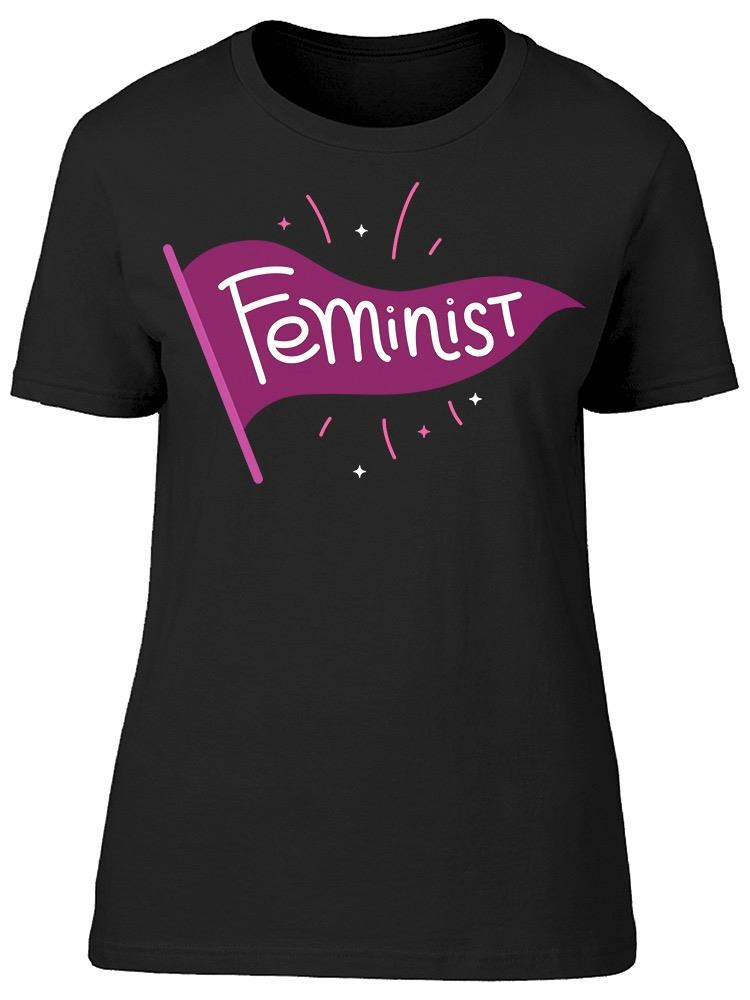 Feminist On Flag  Tee Women's -Image by Shutterstock