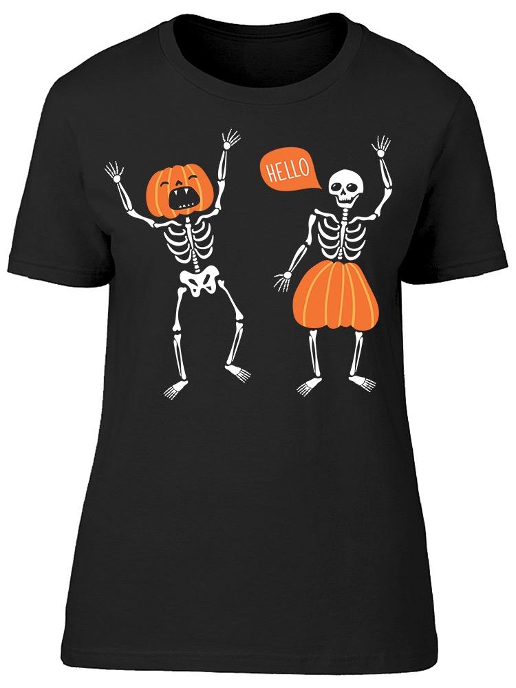 Couple Of Funny Skeletons Tee Women's -Image by Shutterstock