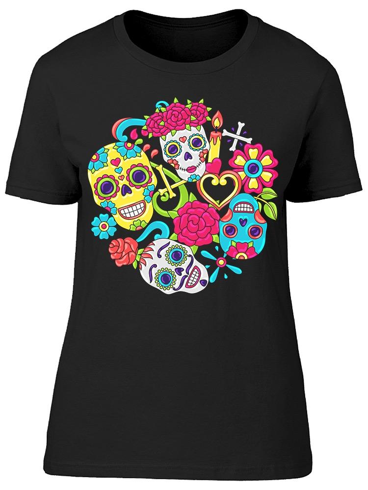 Sugar Skulls  Tee Women's -Image by Shutterstock