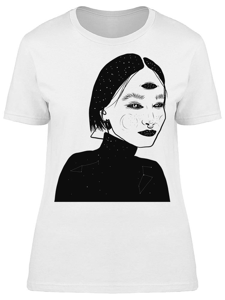 Surreal Girl With Three Eyes Tee Women's -Image by Shutterstock