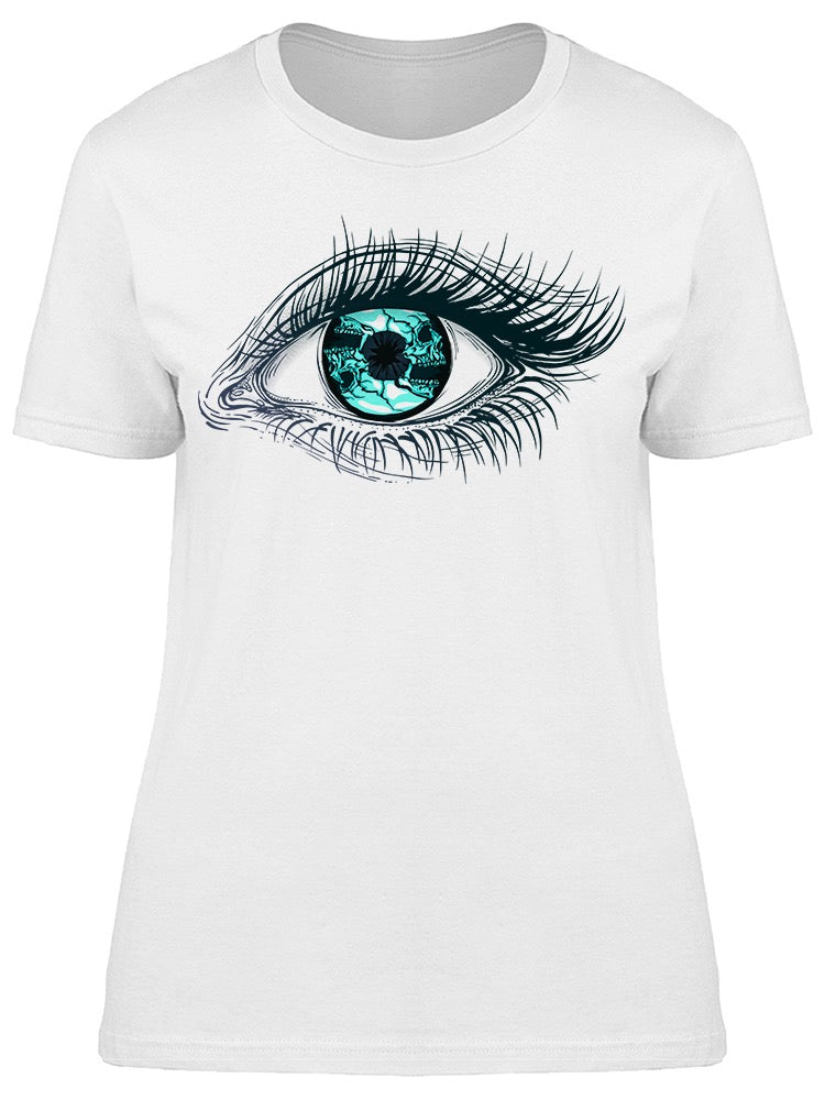 Realistic Human Eye Girl Tee Women's -Image by Shutterstock