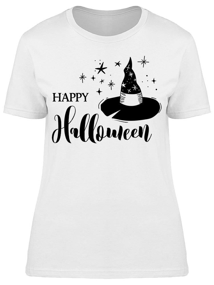 Happy Halloween Hat Tee Women's -Image by Shutterstock