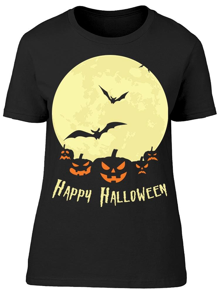 Halloween Party Pumpkin Night Tee Women's -Image by Shutterstock