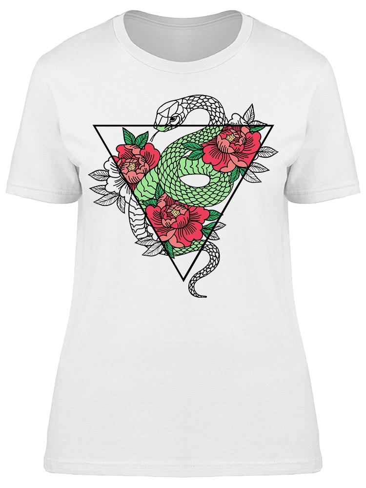 Triangle Snake Roses Tee Women's -Image by Shutterstock