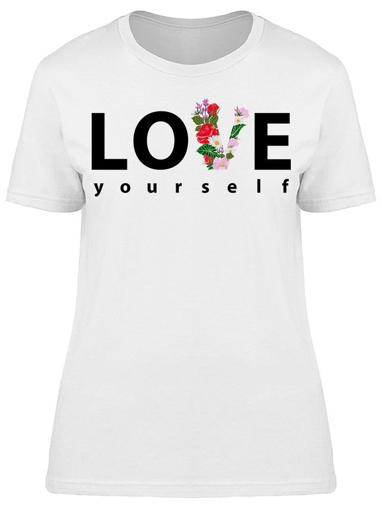 Love Letter With Flowers Tee Women's -Image by Shutterstock