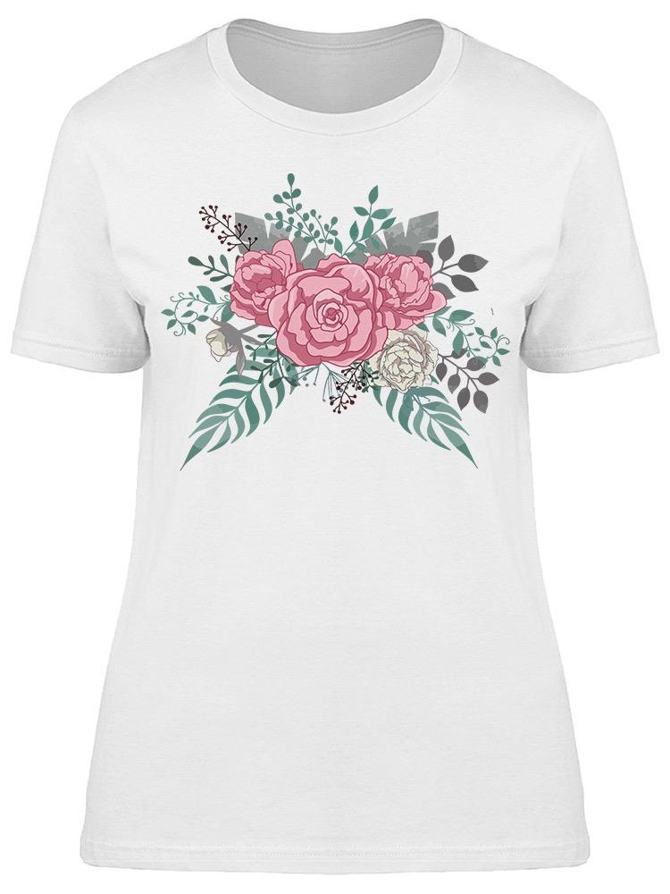 Roses Bouquet Flowers Tee Women's -Image by Shutterstock