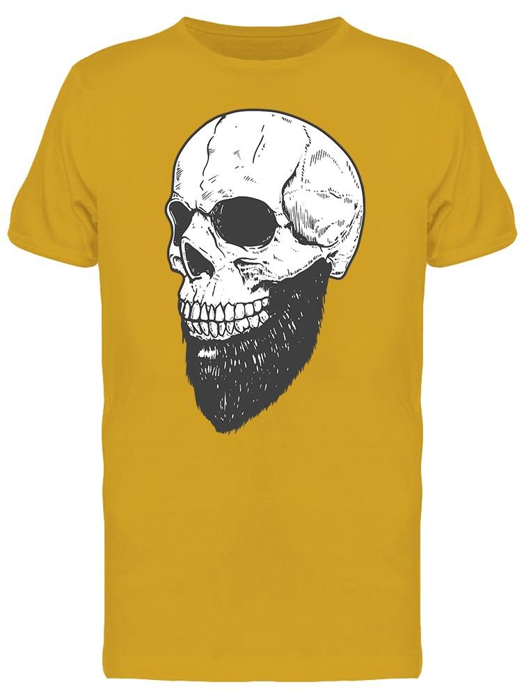 Human Skull With Beard Tee Men's -Image by Shutterstock