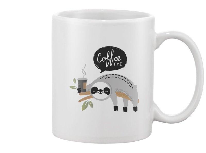 Cute Sloth With Coffee Mug -Image by Shutterstock