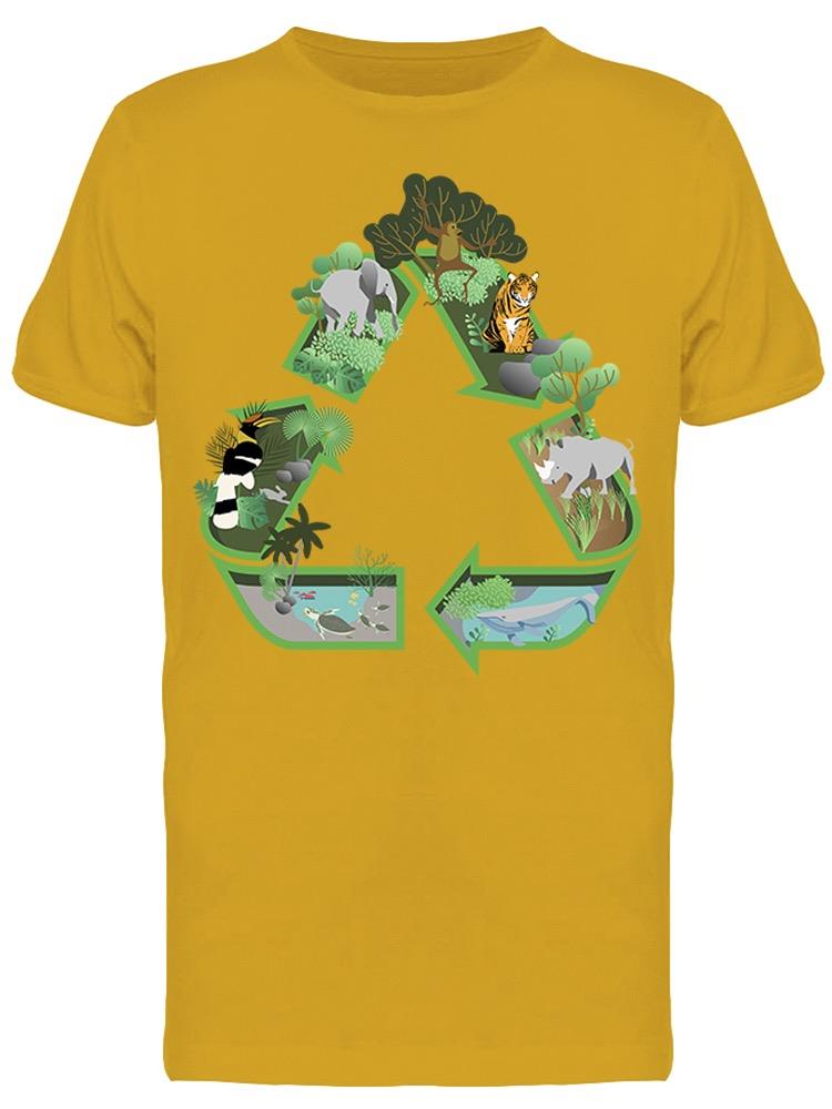 Reduce Reuse Recycle Sign Animal Tee Men's -Image by Shutterstock