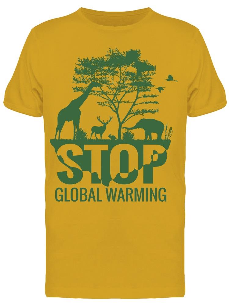 Stop Global Warming Animals Tee Men's -Image by Shutterstock