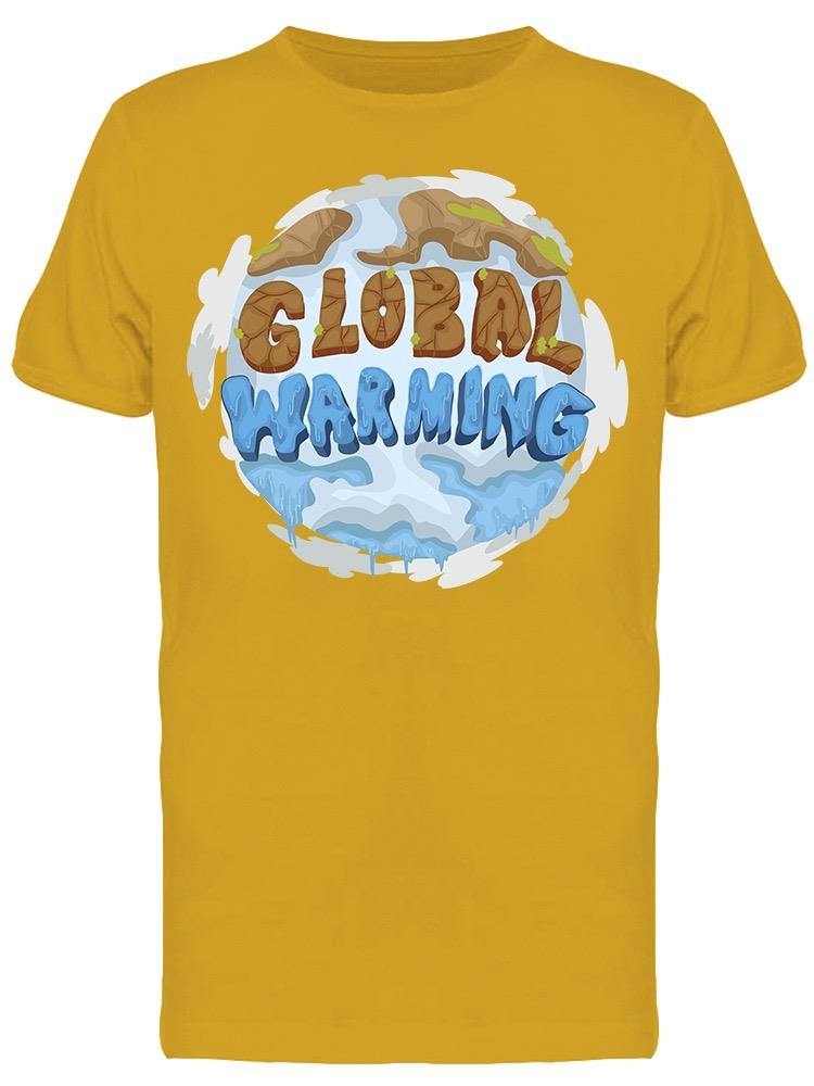 Global Warming Globe Graph Tee Men's -Image by Shutterstock
