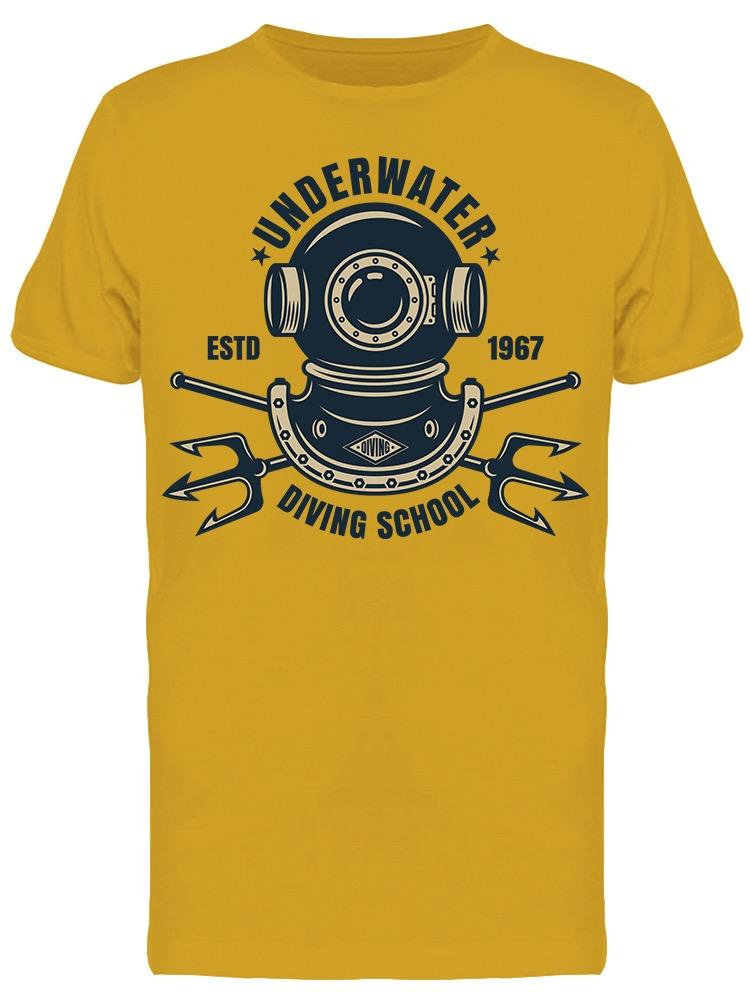 Underwater Diving School Vintage Tee Men's -Image by Shutterstock