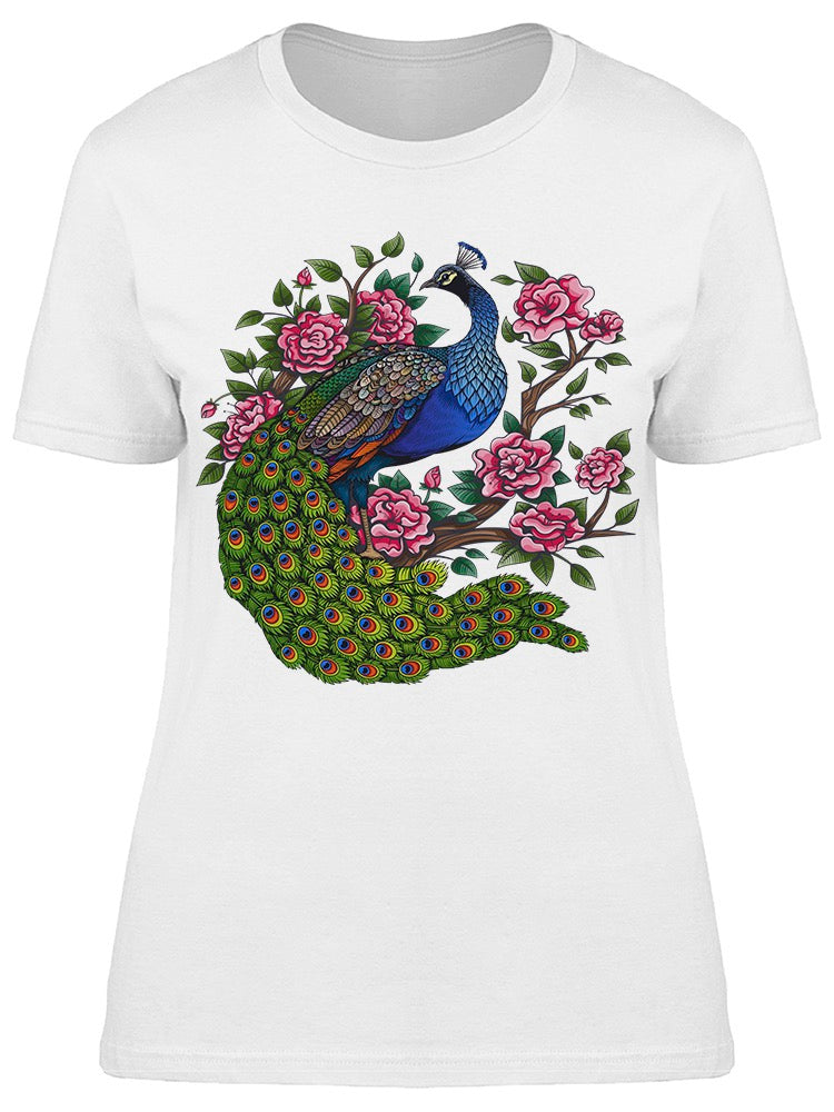 Peacock Roses Tee Women's -Image by Shutterstock