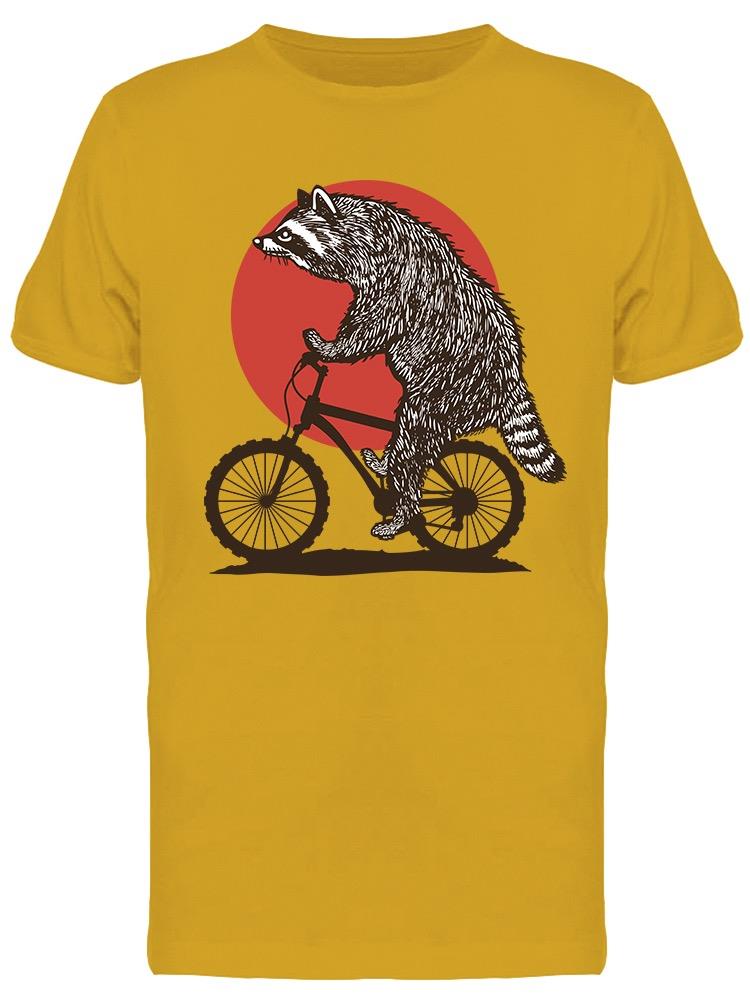 Racoon Riding Mountain Bike Tee Men's -Image by Shutterstock