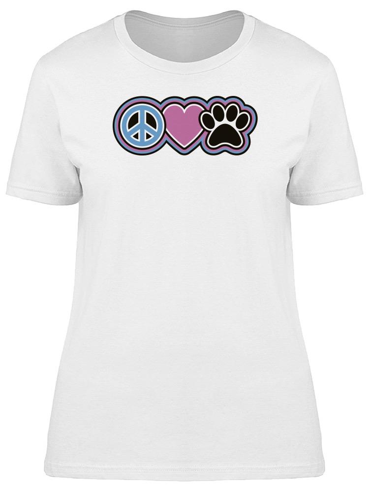 Peace Love Pets Tee Women's -Image by Shutterstock