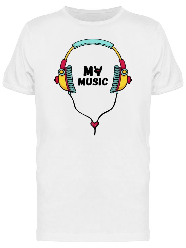 Headphones My Music Tee Men's -Image by Shutterstock