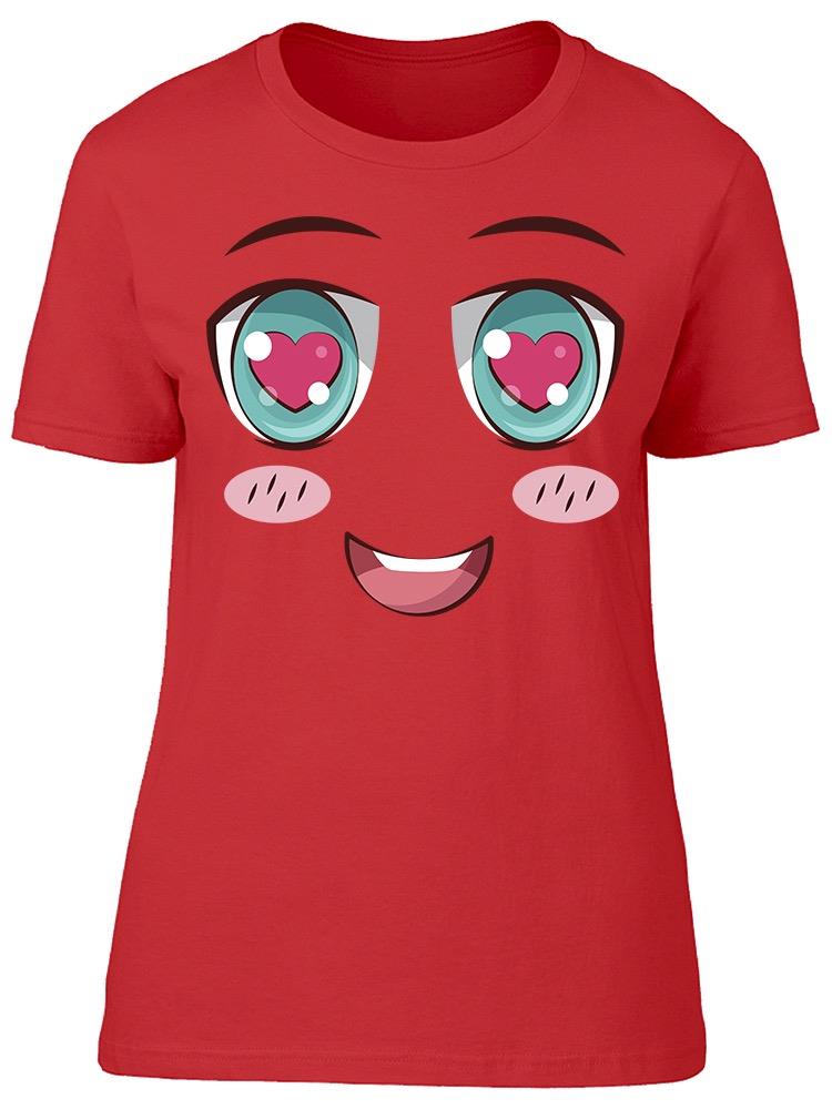 Face Anime Expression Tee Women's -Image by Shutterstock