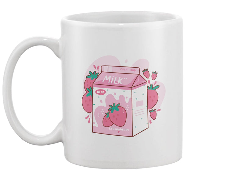 Tasty Cute Strawberry Milk Mug -Image by Shutterstock
