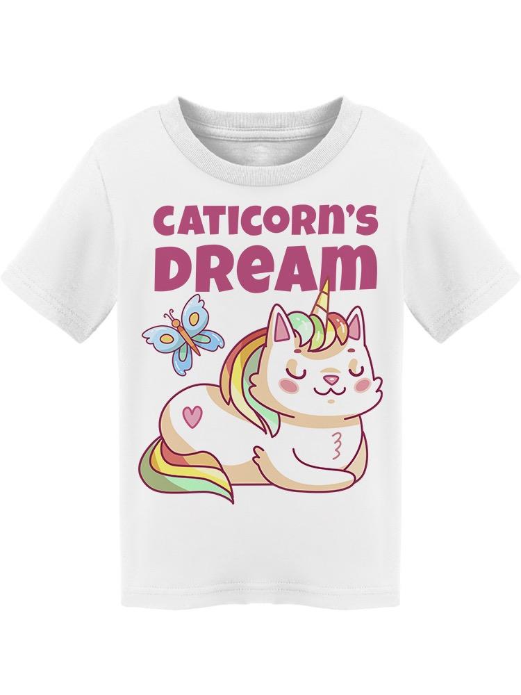Caticorn's Dream With Butterfly Tee Toddler's -Image by Shutterstock