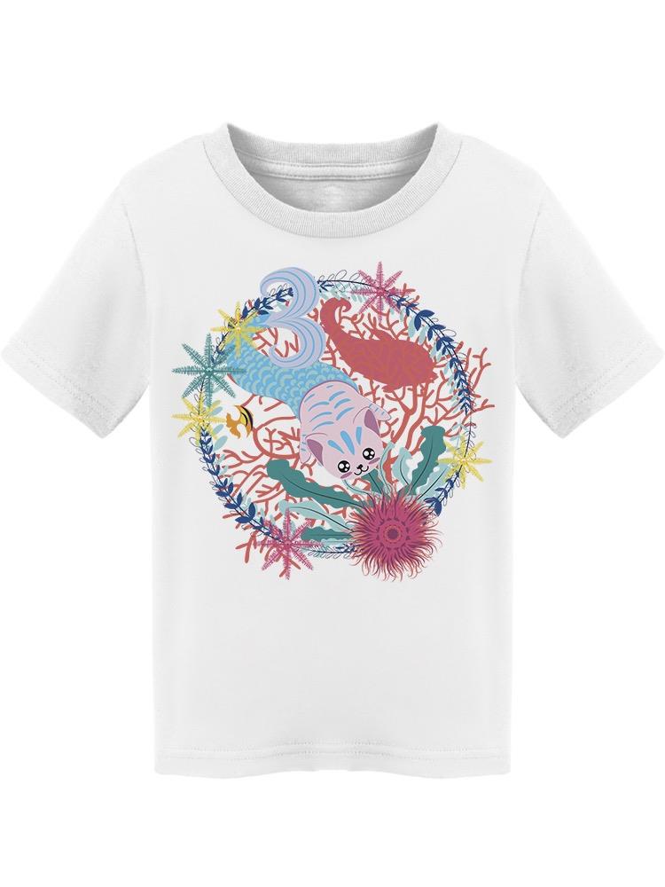 Super Cute Mermaid Kitty Tee Toddler's -Image by Shutterstock