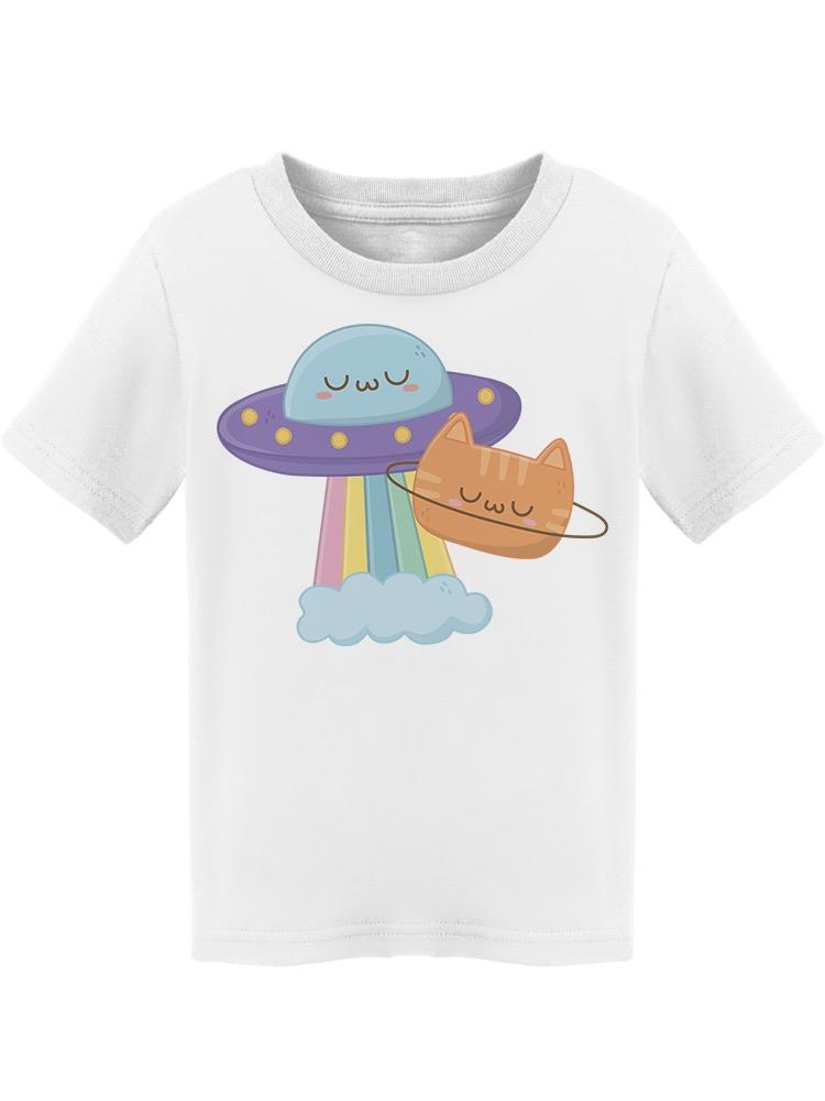 Ufo With Kitty Design  Tee Toddler's -Image by Shutterstock