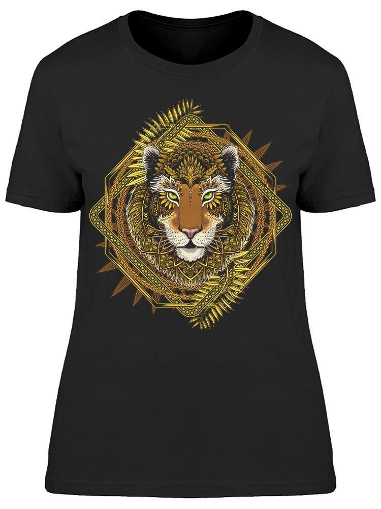 Abstract Gold Tiger Gypsy Style Tee Women's -Image by Shutterstock