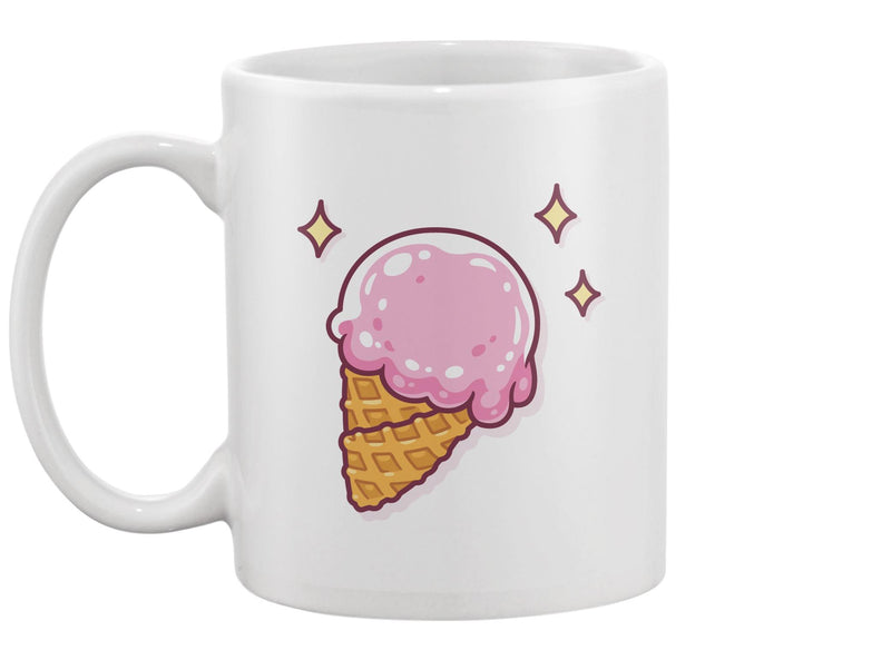 Cartoon Ice Cream In Waffle Cone Mug -Image by Shutterstock