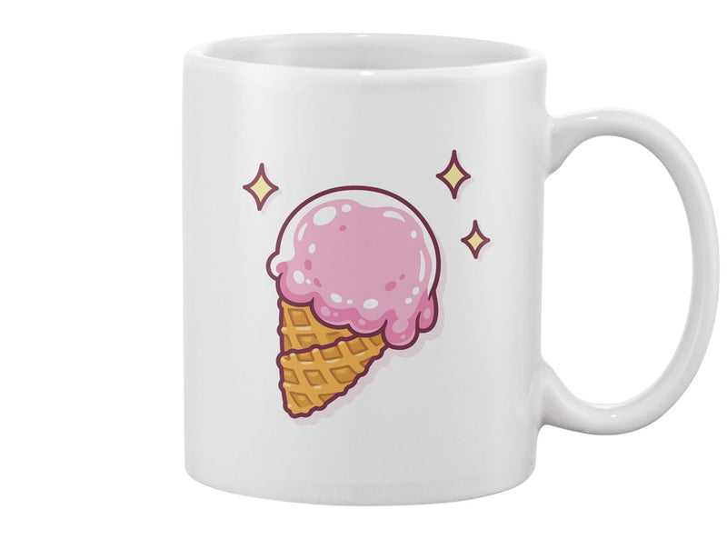 Cartoon Ice Cream In Waffle Cone Mug -Image by Shutterstock