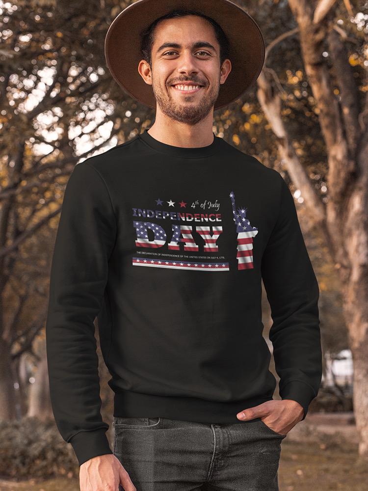 4Th Of July America Freedom Sweatshirt Men's -Image by Shutterstock
