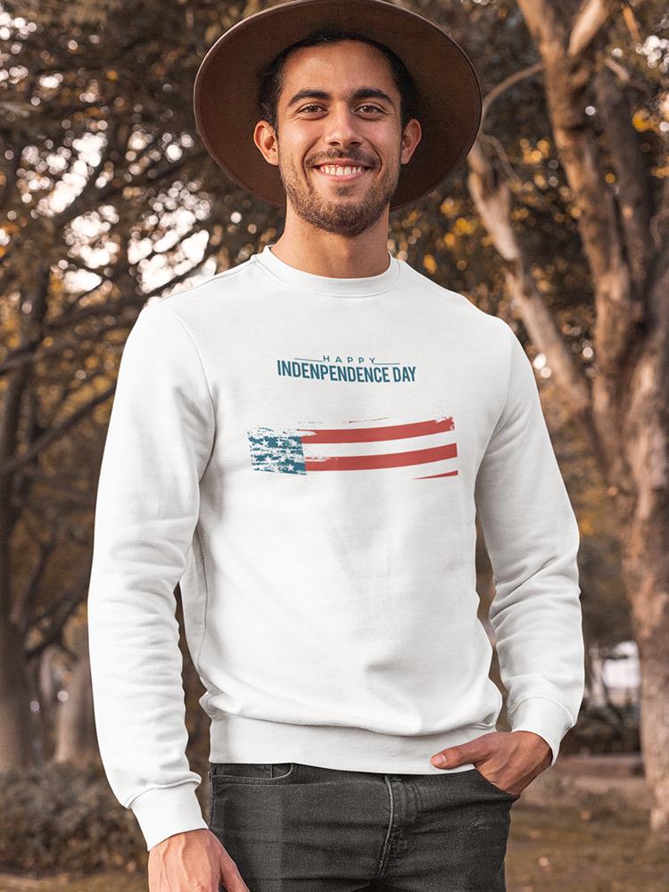 4Th Of July Usa Freedom Design Sweatshirt Men's -Image by Shutterstock